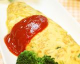 チーズ入り＊ほうれん草とコーンのオムレツ作り方9写真