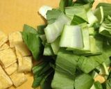青梗菜と油揚げの卵とじ作り方1写真