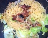 麺つゆのみ!春キャベ&さんま缶のパスタ作り方6写真