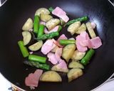 美味しい　ナスとアスパラのアラビアータ作り方2写真