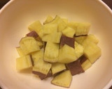 新玉ねぎとサツマイモのハニーマスタード作り方1写真