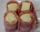 【ママレシピ】うずらベーコンonチーズ♪作り方1写真