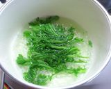 妊婦さんにも！春菊と納豆の和え物作り方1写真