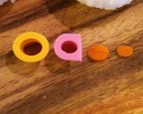 親子遠足キャラ弁♥ひよこの親子おにぎり作り方5写真