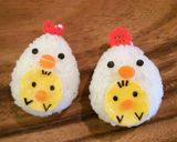 親子遠足キャラ弁♥ひよこの親子おにぎり作り方7写真