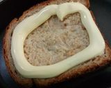 目玉トースト作り方1写真