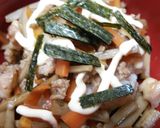 きんぴらリメイク簡単ズボランチきんぴら丼作り方3写真