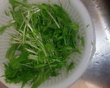 水菜ともやしのポン酢和え作り方2写真