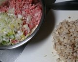 照り焼き鶏つくね＊豆腐蓮根入り作り方1写真