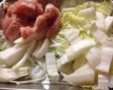 簡単❗️ 白菜入り 親子煮作り方1写真