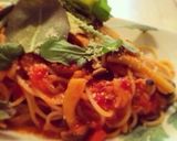 ホタテ缶ときのこのトマトクリームパスタ作り方6写真
