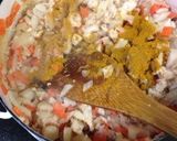 ひよこ豆と根菜のキーマカレー♬作り方4写真