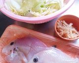 カワハギ(はげ)と白菜の煮付け作り方1写真