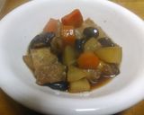 黒豆入り大根とにんじんとしいたけの煮物作り方5写真