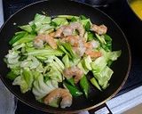 春野菜と海老のガーリック炒め作り方5写真