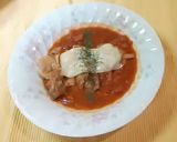 簡単 子供が喜ぶ柔らか鶏肉のトマト煮込み作り方8写真