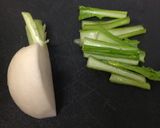 カブと手羽先の味噌煮込み作り方1写真