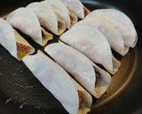 カブや大根の葉活用☆簡単☆パリっと棒餃子作り方5写真