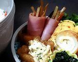 お弁当にきんぴらごぼうのベーコン巻き作り方3写真