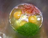 青のりとえび入りの卵焼き作り方2写真