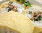 グリンピースもち麦ご飯と生姜焼き肉巻き物作り方12写真