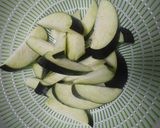 新玉葱と茄子とツナ缶のパスタ・トマト添え作り方3写真