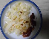 新玉葱と茄子とツナ缶のパスタ・トマト添え作り方5写真