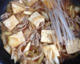 濃厚♡豚バラ肉で作るとろ〜り玉子の肉豆腐作り方8写真