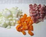 保温調理器でらくらくポークビーンズ作り方1写真