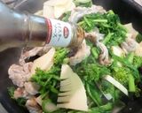 春野菜（菜花・筍）と豚肉のオイスター炒め作り方4写真