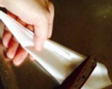 落し蓋ない時に、メモ作り方5写真
