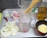 簡単！ベーコンと玉ねぎの本格トマトパスタ作り方1写真