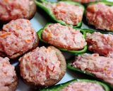 豆腐で♪ピーマン☆しいたけ☆肉詰め作り方9写真