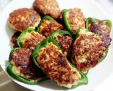 豆腐で♪ピーマン☆しいたけ☆肉詰め作り方13写真