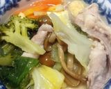 白だしと塩糀の味付け鍋、野菜たっぷり！作り方5写真