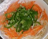 ﾚﾝｼﾞでﾍﾙｼｰ野菜炒め風作り方4写真