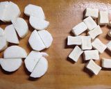 長芋と高野豆腐の卵とじ作り方2写真
