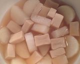 長芋と高野豆腐の卵とじ作り方4写真