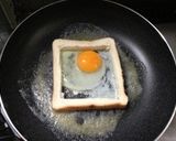 食パン一体☆チーたまトースト♬作り方3写真