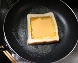 食パン一体☆チーたまトースト♬作り方5写真