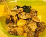 あさり、たけのこ、わかめ春のサフラン蒸し作り方3写真