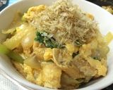 【簡単*モリモリ】親子の一歩手前丼(笑)作り方4写真