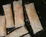 海老とカニカマと味玉の春巻作り方3写真