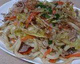 めんつゆで焼きうどん♥作り方3写真