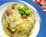 ウィンナー＆卵入り☆定番もやしチャーハン作り方4写真