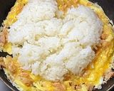 お酒の〆♪しば漬けとツナの和風チャーハン作り方4写真