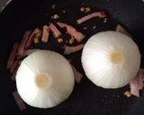 新玉ねぎの丸ごとグラタンスープ作り方3写真