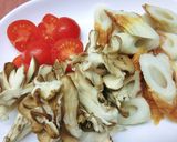 越のルビー＊舞茸＊竹輪と鰯の福井梅炒め作り方2写真