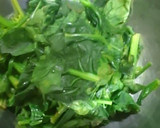 ギュっと絞らないほうれん草の胡麻和え作り方5写真