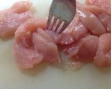 胸肉とほうれん草の味噌クリームパスタ作り方1写真